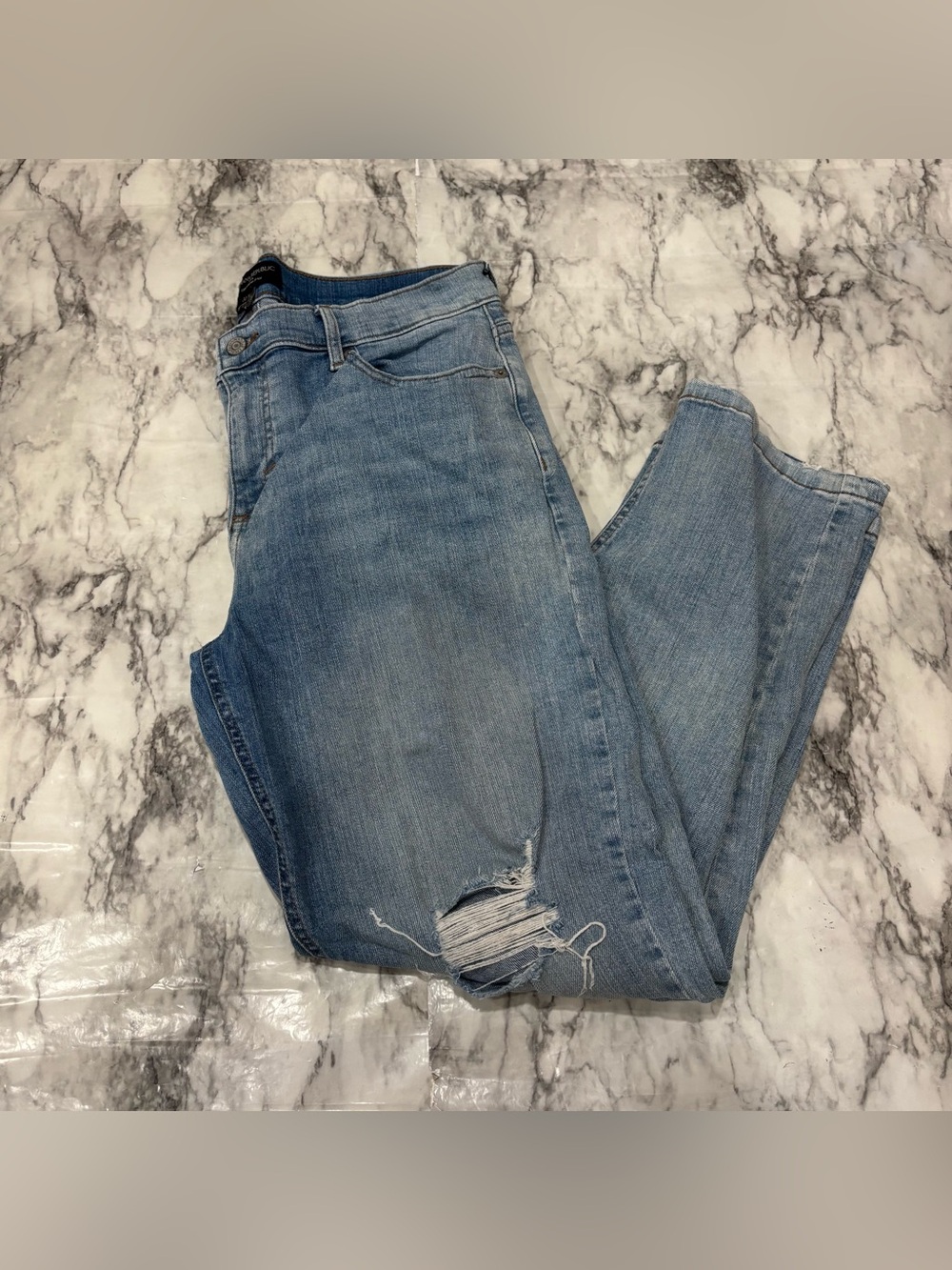 Banana Republic girlfriend Jean baggy denim blue size 10 /30 waist casual